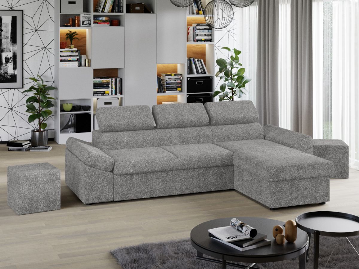 Coltar Extensibil Jamaica Plusat Gri Deschis