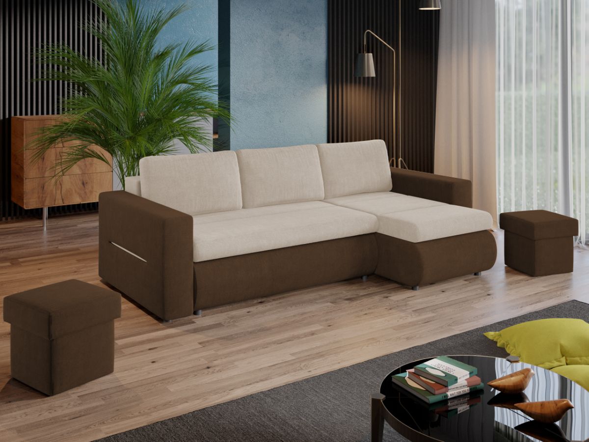 Coltar Extensibil Rita Crem / Maro - imagine 2