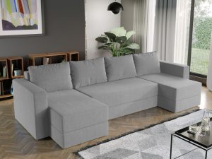 Alternative view of Coltar U Extensibil cu lada Alfa gri deschis