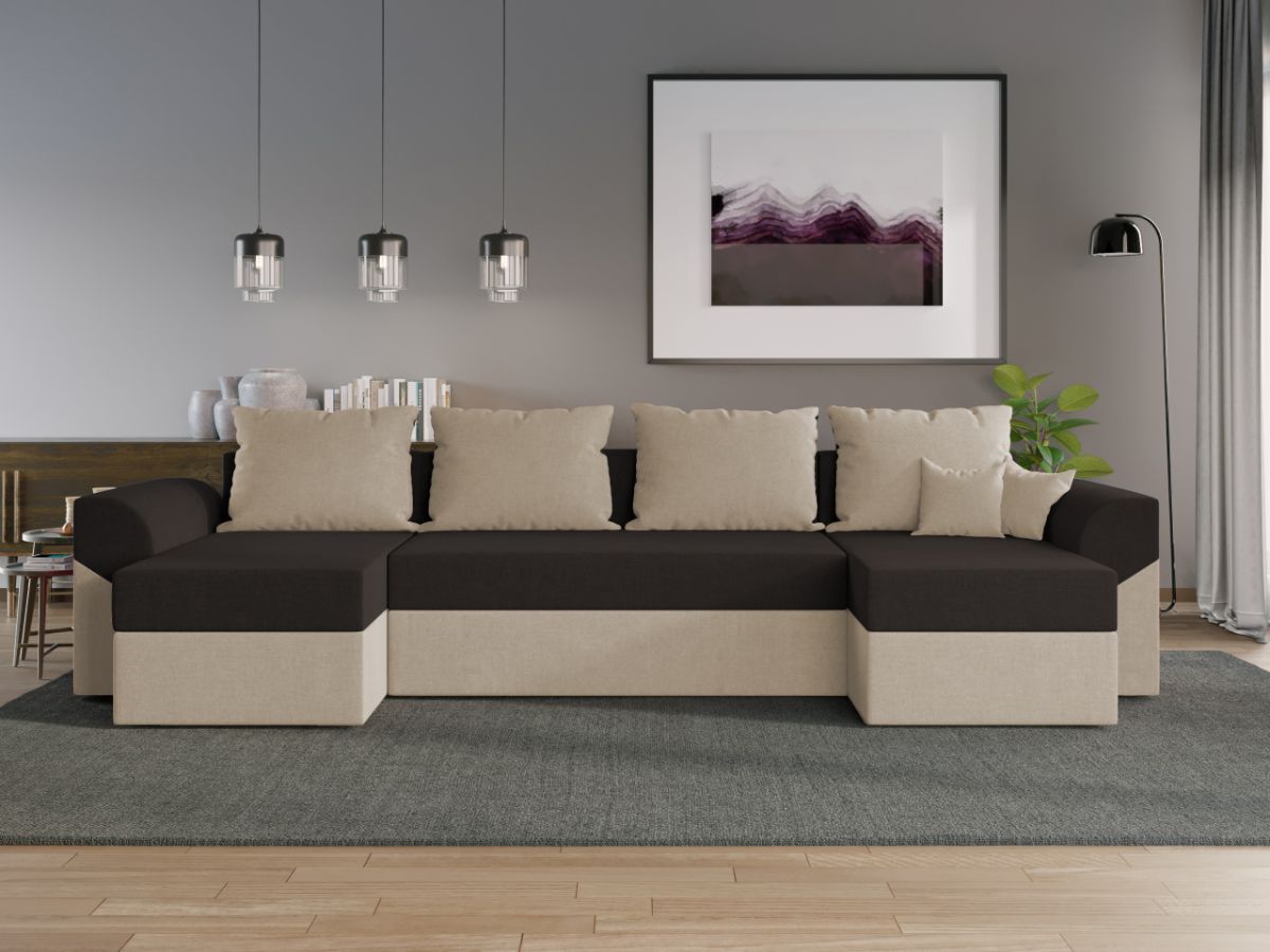 Coltar U Extensibil Cali crem / maro - imagine 2