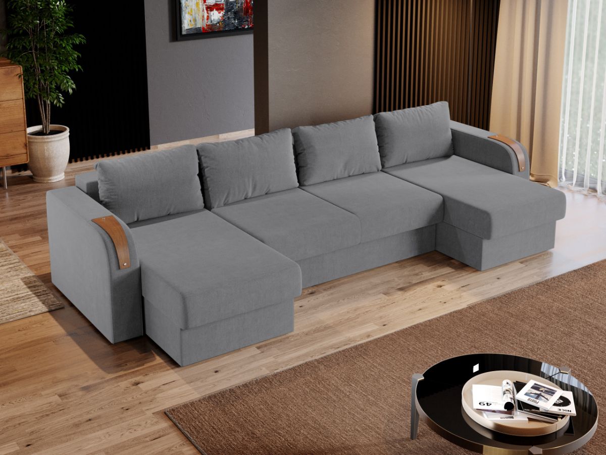 Coltar U Extensibil Morelia gri deschis - imagine 2