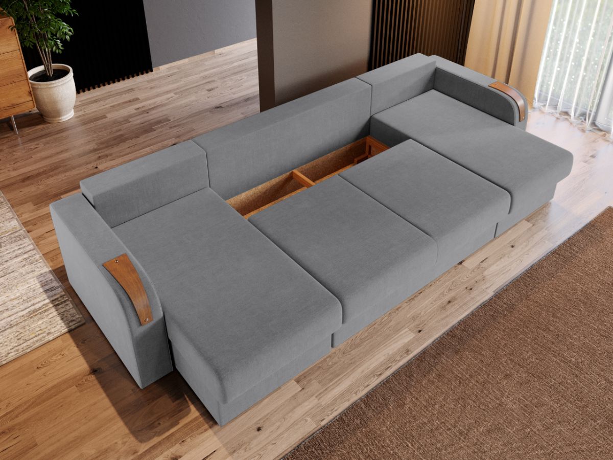 Coltar U Extensibil Morelia gri deschis - imagine 3