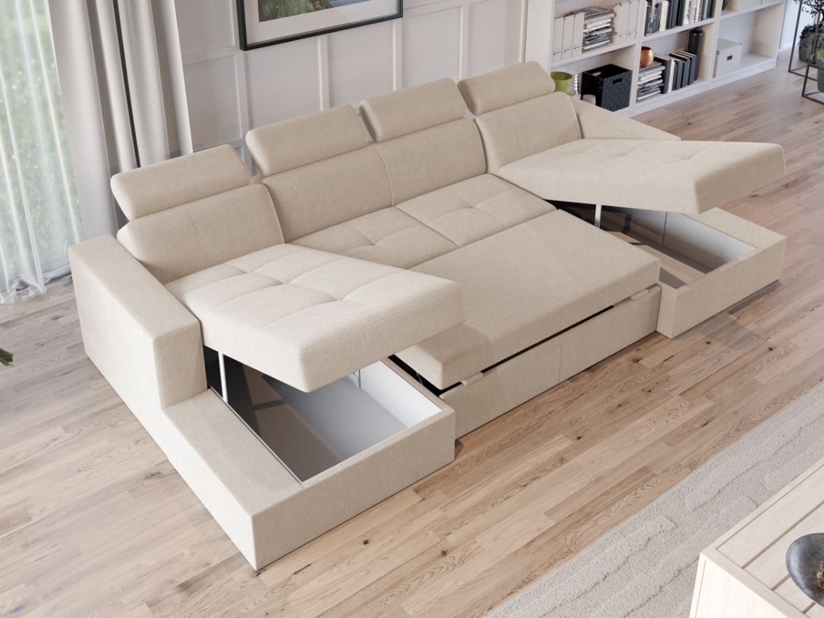 Coltar U Extensibil Paloma crem - imagine 4