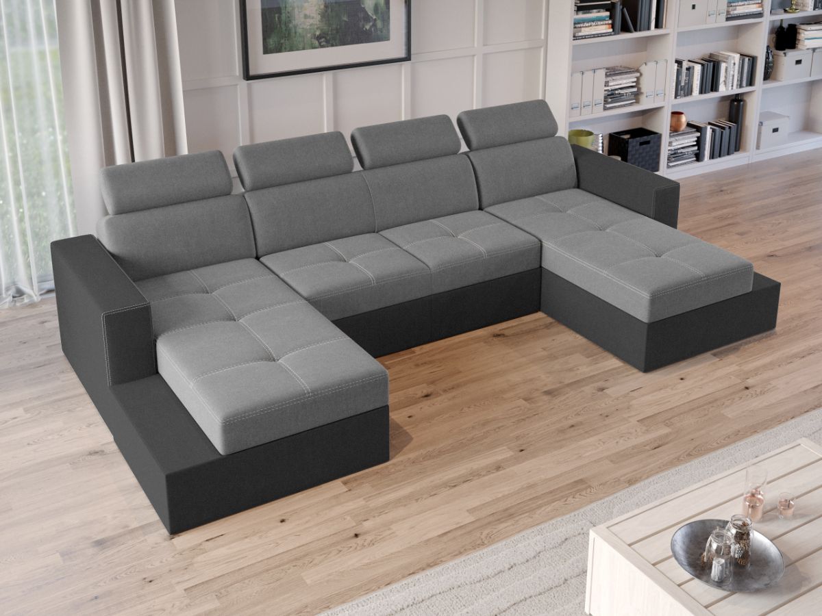 Coltar U Extensibil Paloma gri deschis / gri - imagine 2