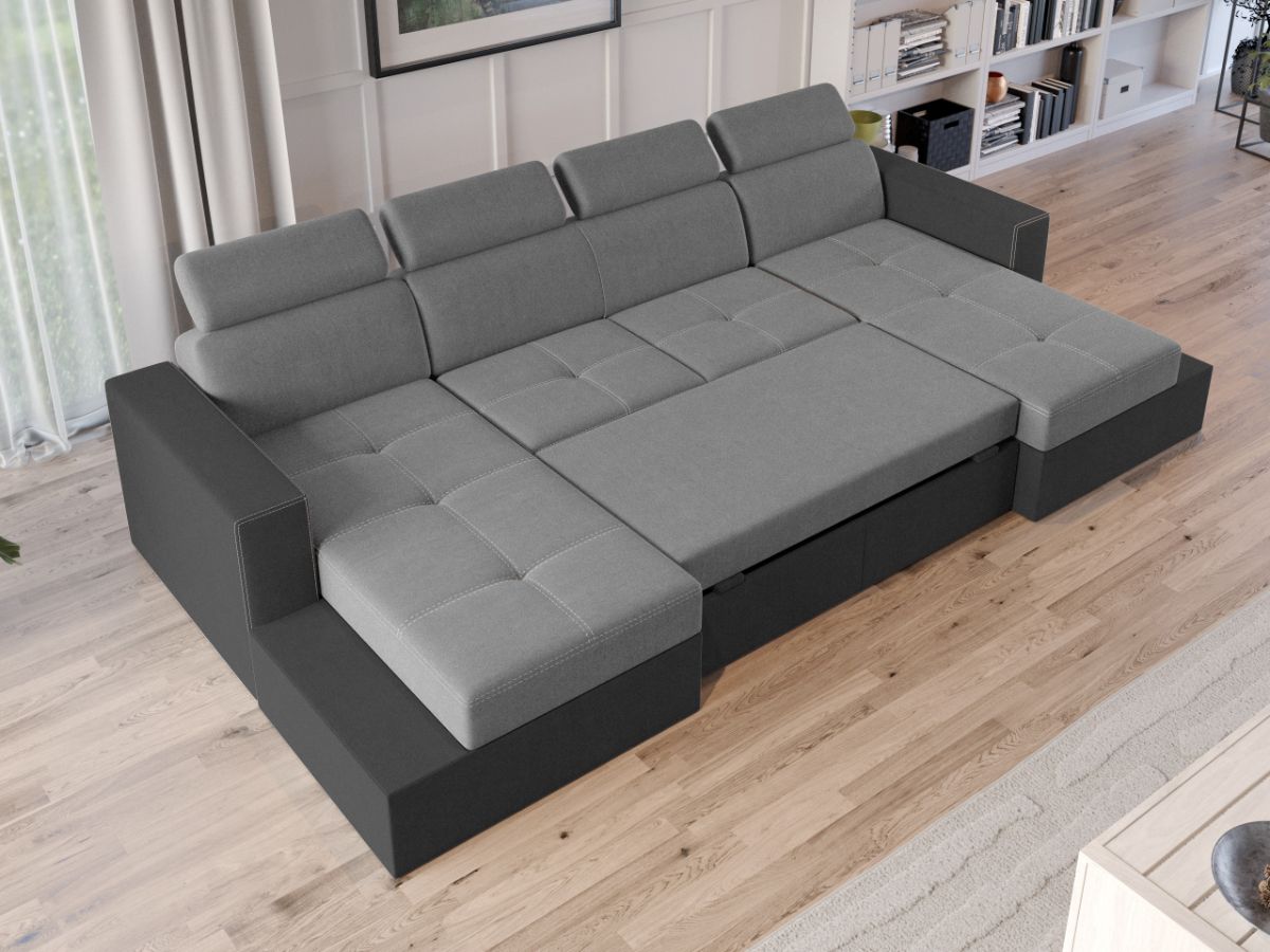 Coltar U Extensibil Paloma gri deschis / gri - imagine 3