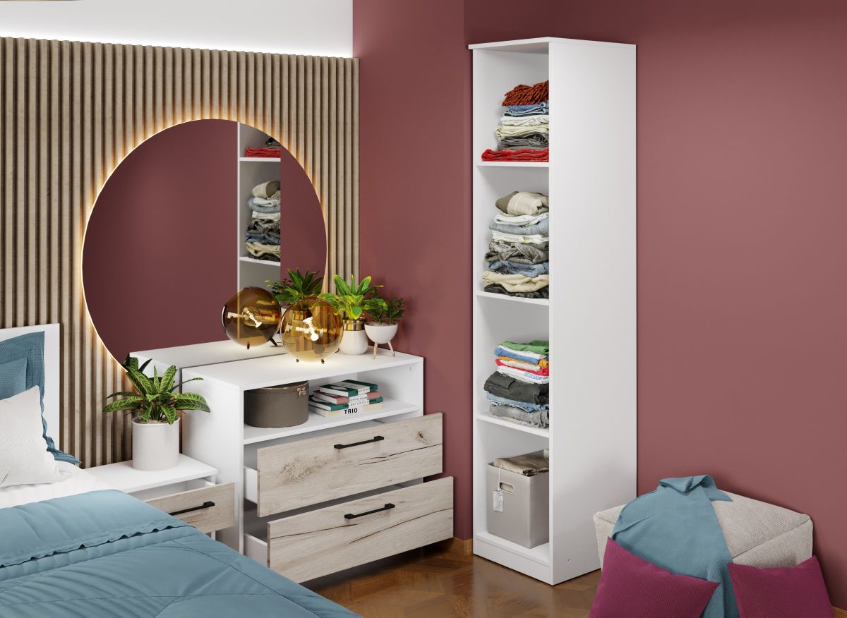 Dulap Relax Alb / Stejar k02 - C41 - imagine 2