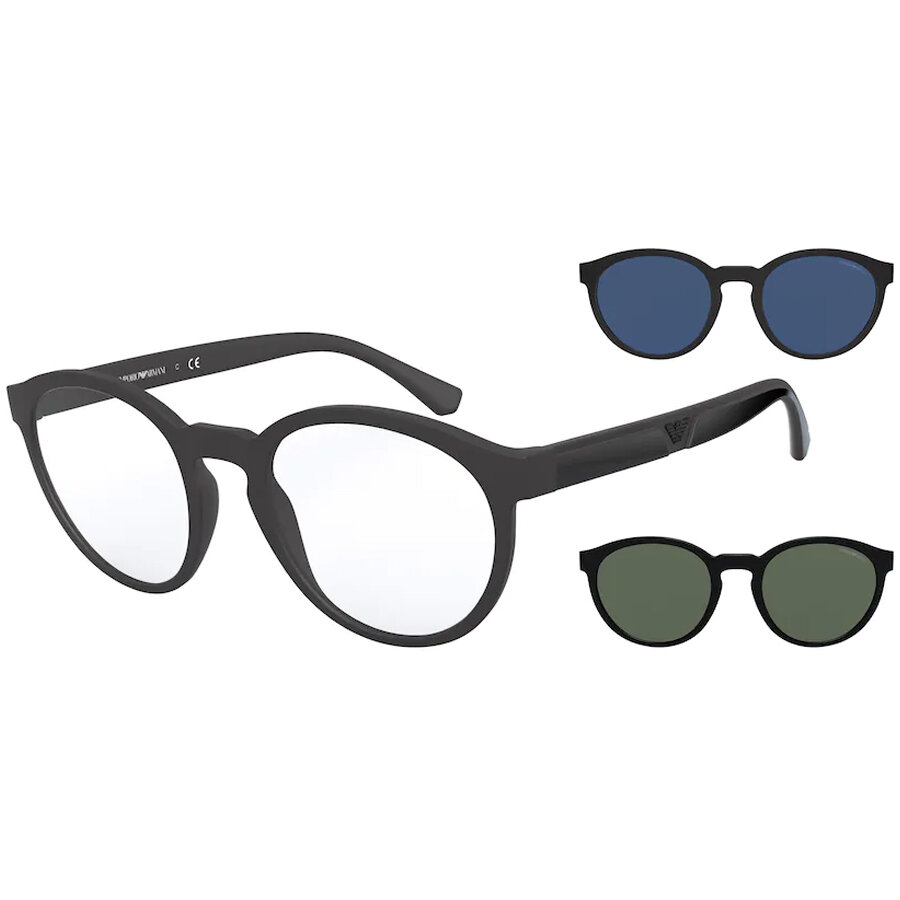 Rame ochelari de vedere barbati Emporio Armani CLIP-ON EA4152 58011W