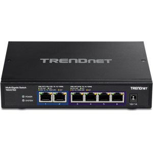 Switch 6 porturi, 4 x 2.5G si 2 x 10G , Fanless - TRENDnet TEG-S762