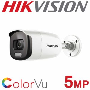 Alternative view of Kit supraveghere profesional mixt Hikvision Color Vu 4 camere 5MP IR40m si IR20m DVR 4 canale full accesorii si HDD 1TB