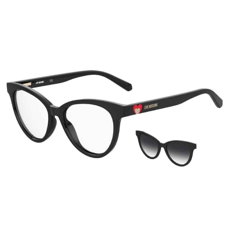 Ochelari de vedere femei clip-on Love Moschino MOL 051/CS 807