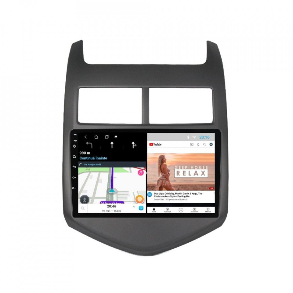 Navigatie dedicata cu Android Chevrolet Aveo 2011 - 2014, 1GB RAM, Radio GPS Dual Zone, Display HD IPS 9" Touchscreen, Internet Wi-Fi, Bluetooth, MirrorLink, USB - imagine 7
