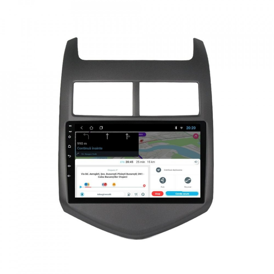 Navigatie dedicata cu Android Chevrolet Aveo 2011 - 2014, 1GB RAM, Radio GPS Dual Zone, Display HD IPS 9" Touchscreen, Internet Wi-Fi, Bluetooth, MirrorLink, USB - imagine 8
