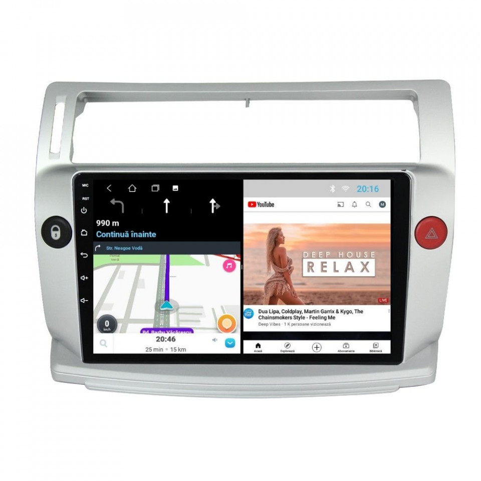 Navigatie dedicata cu Android Citroen C4 I 2004 - 2009, 1GB RAM, Radio GPS Dual Zone, Display HD IPS 9" Touchscreen, Internet Wi-Fi, Bluetooth, MirrorLink, USB - imagine 7