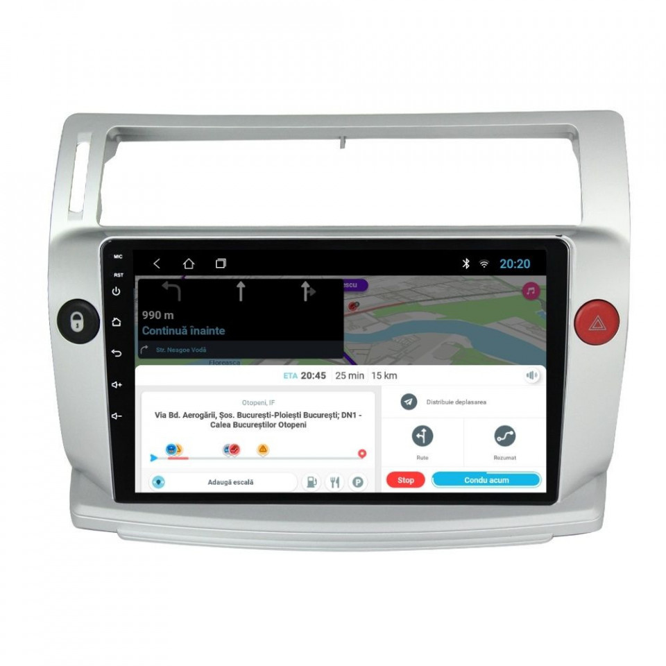 Navigatie dedicata cu Android Citroen C4 I 2004 - 2009, 1GB RAM, Radio GPS Dual Zone, Display HD IPS 9" Touchscreen, Internet Wi-Fi, Bluetooth, MirrorLink, USB - imagine 8