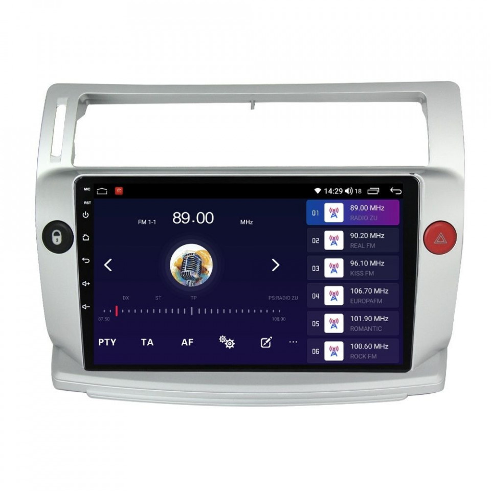Navigatie dedicata cu Android Citroen C4 I 2004 - 2009, 4GB RAM, Radio GPS Dual Zone, Display HD QLED 9" Touchscreen, Internet Wi-Fi si slot SIM 4G, Bluetooth, MirrorLink, USB - imagine 4