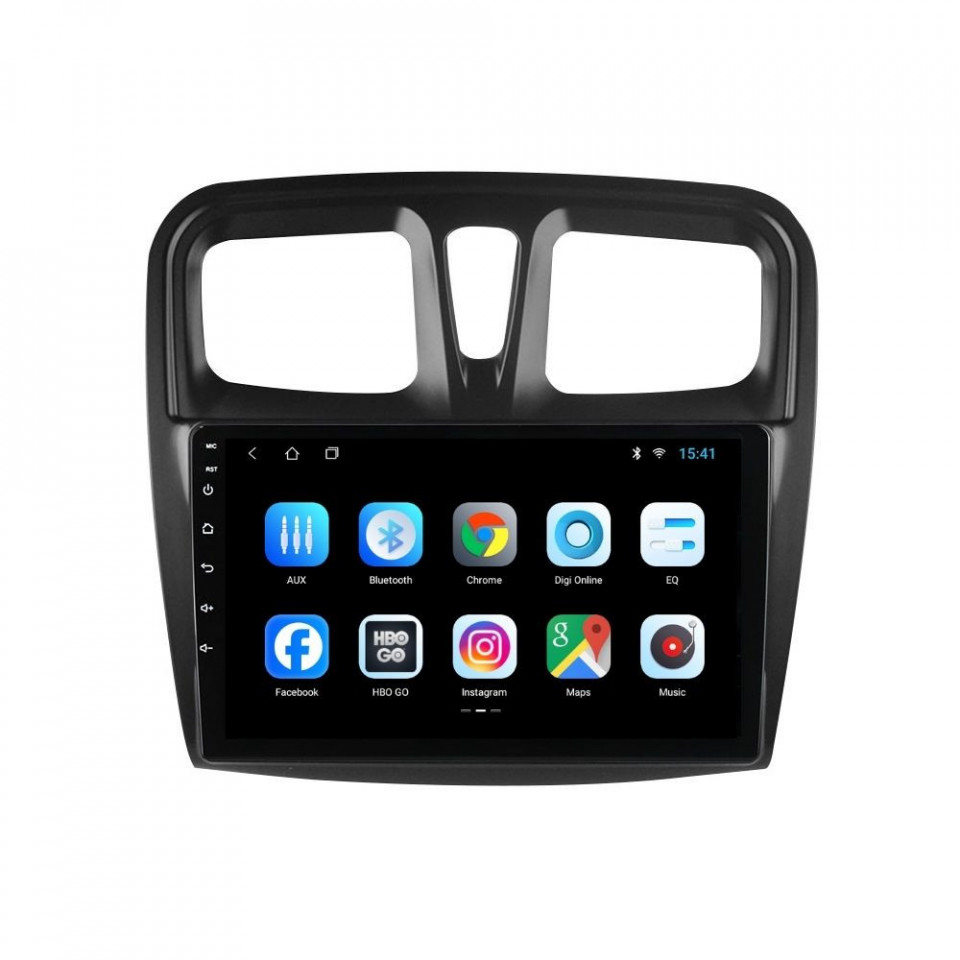Navigatie dedicata cu Android Dacia Logan II 2012 - 2020, 2GB RAM, Radio GPS Dual Zone, Display HD IPS 10" Touchscreen, Internet Wi-Fi, Bluetooth, MirrorLink, USB - imagine 2