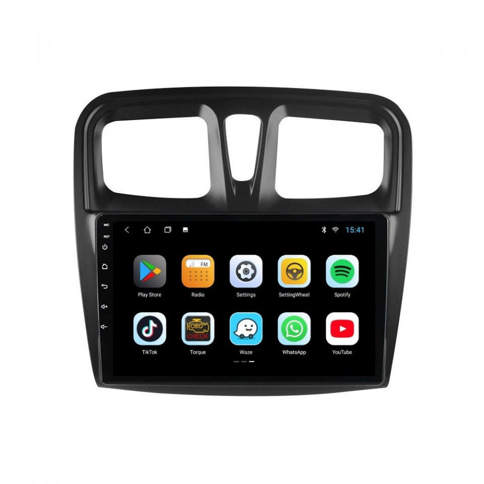 Navigatie dedicata cu Android Dacia Logan II 2012 - 2020, 2GB RAM, Radio GPS Dual Zone, Display HD IPS 10" Touchscreen, Internet Wi-Fi, Bluetooth, MirrorLink, USB - imagine 3