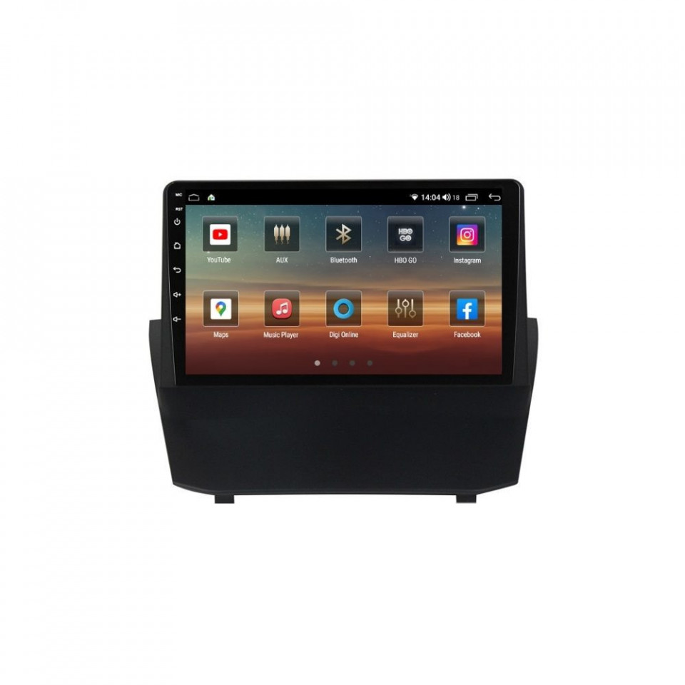 Navigatie dedicata cu Android Ford Fiesta VI 2008 - 2019, 4GB RAM, Radio GPS Dual Zone, Display HD QLED 9" Touchscreen, Internet Wi-Fi si slot SIM 4G, Bluetooth, MirrorLink, USB - imagine 2