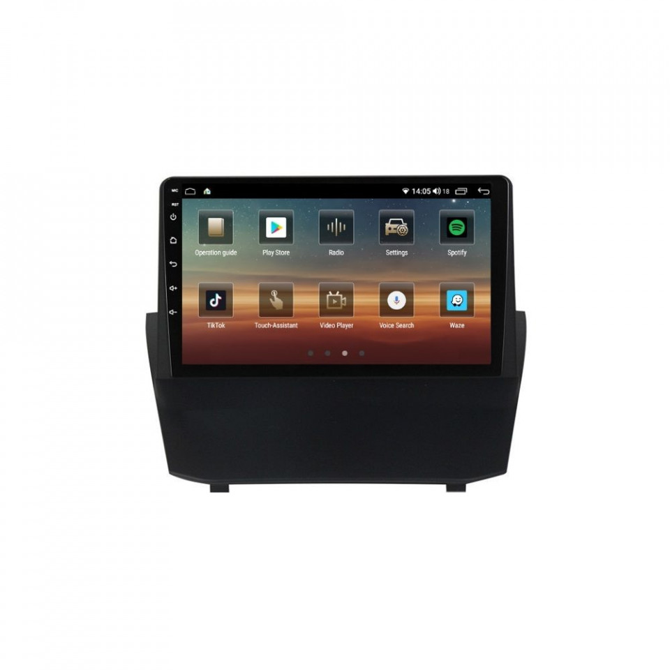 Navigatie dedicata cu Android Ford Fiesta VI 2008 - 2019, 4GB RAM, Radio GPS Dual Zone, Display HD QLED 9" Touchscreen, Internet Wi-Fi si slot SIM 4G, Bluetooth, MirrorLink, USB - imagine 3