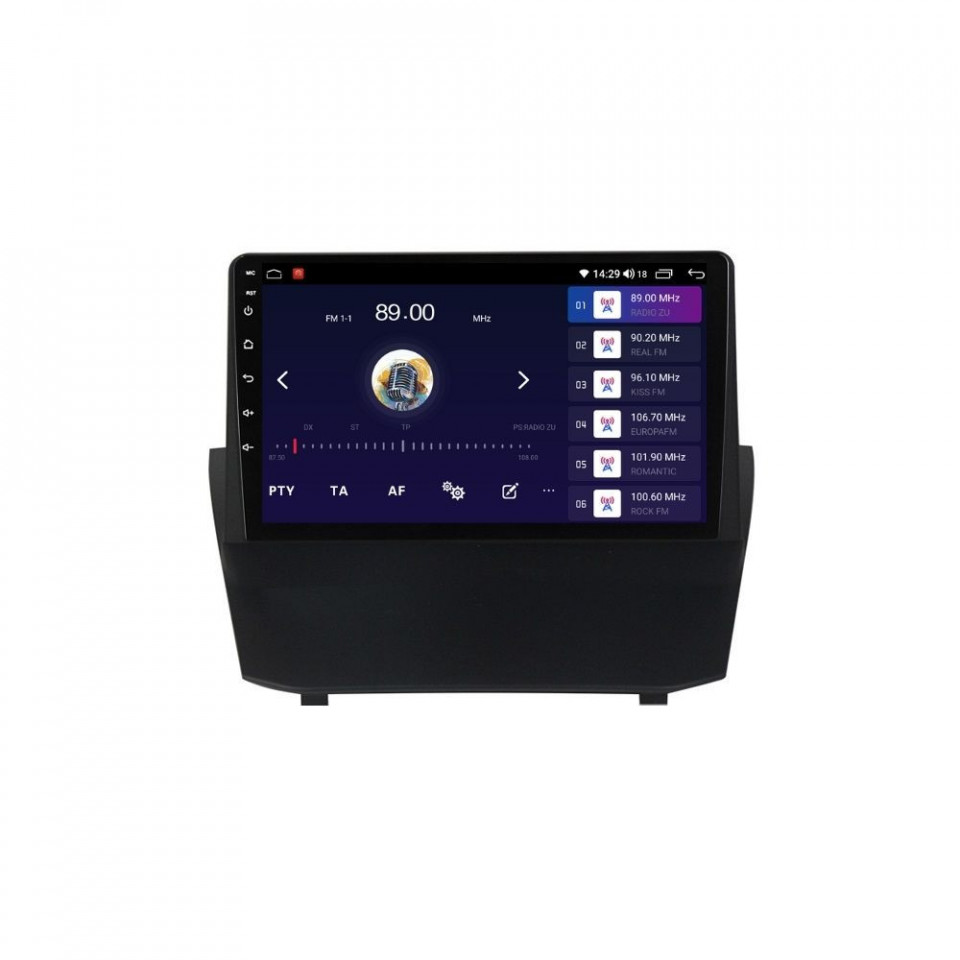 Navigatie dedicata cu Android Ford Fiesta VI 2008 - 2019, 4GB RAM, Radio GPS Dual Zone, Display HD QLED 9" Touchscreen, Internet Wi-Fi si slot SIM 4G, Bluetooth, MirrorLink, USB - imagine 4