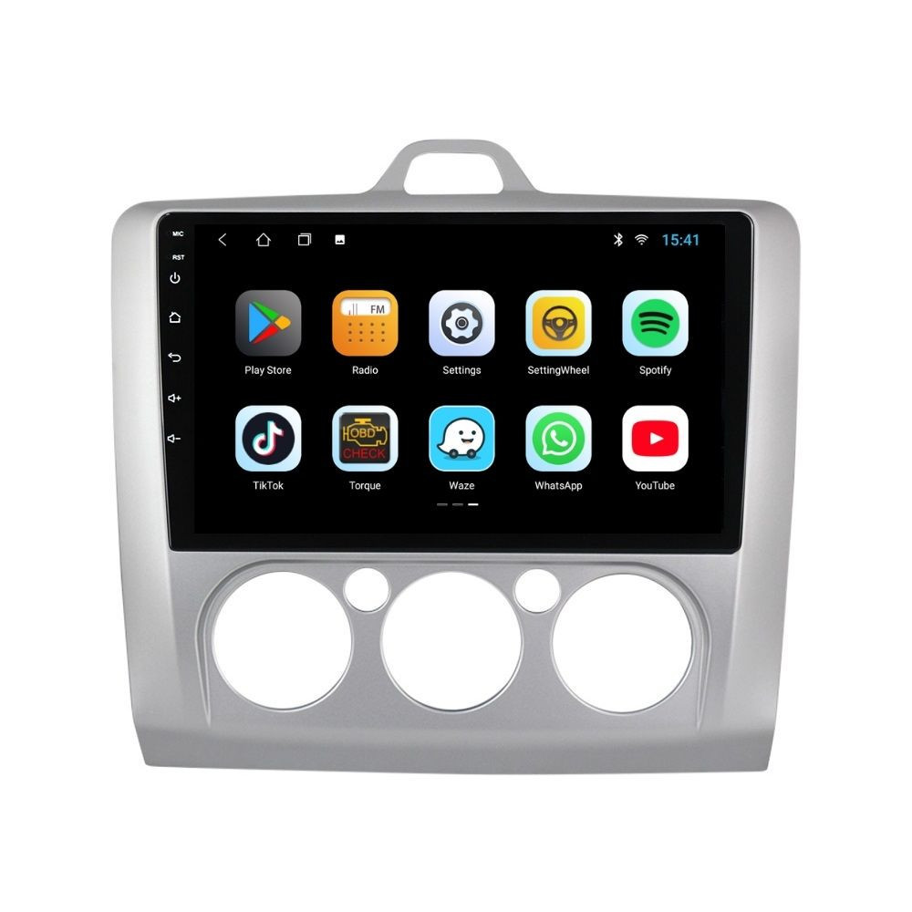 Navigatie dedicata cu Android Ford Focus II 2004 - 2011, clima manuala, 3GB RAM, Radio GPS Dual Zone, Display HD QLED 9" Touchscreen, Internet Wi-Fi si slot SIM 4G, Bluetooth, MirrorLink, USB - imagine 6