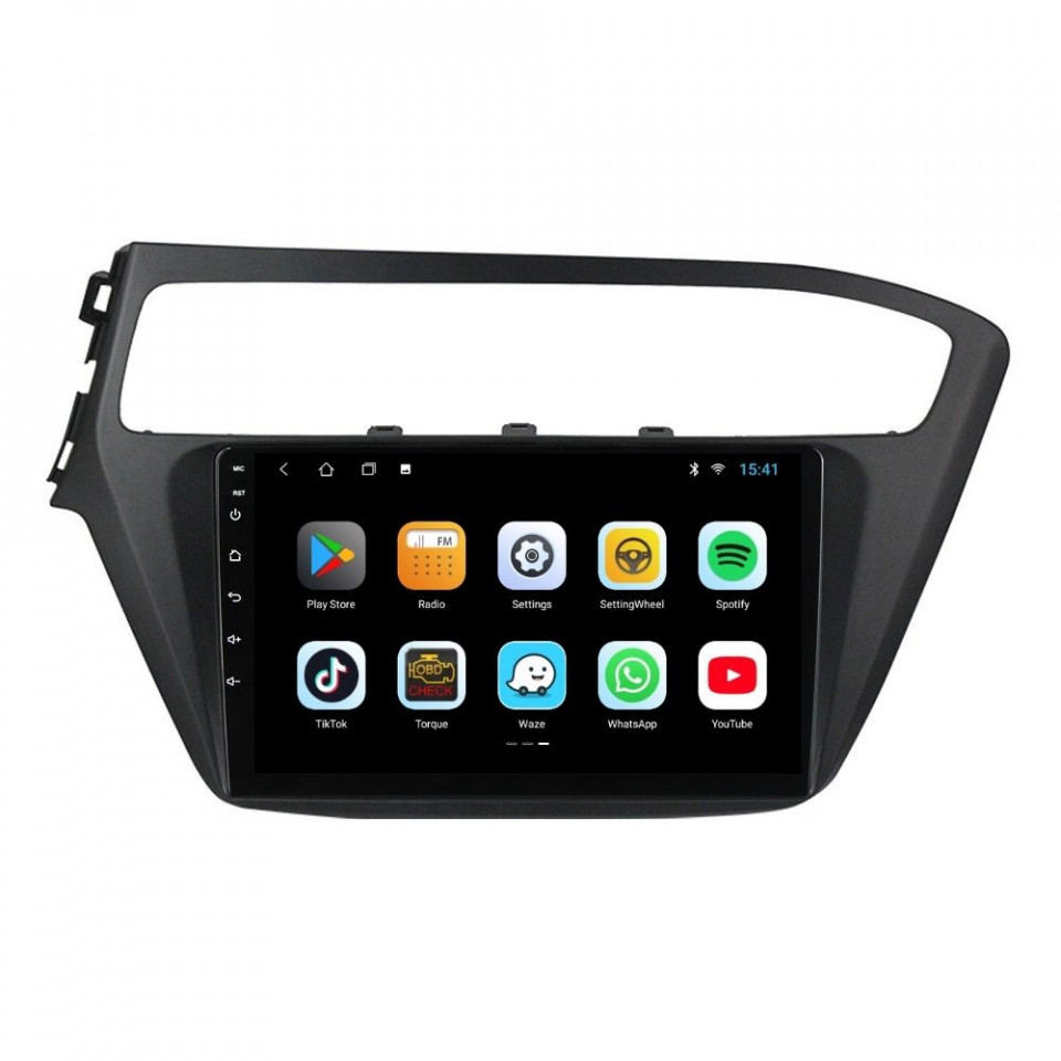 Navigatie dedicata cu Android Hyundai i20 2018 - 2020, 1GB RAM, Radio GPS Dual Zone, Display HD IPS 9" Touchscreen, Internet Wi-Fi, Bluetooth, MirrorLink, USB - imagine 3