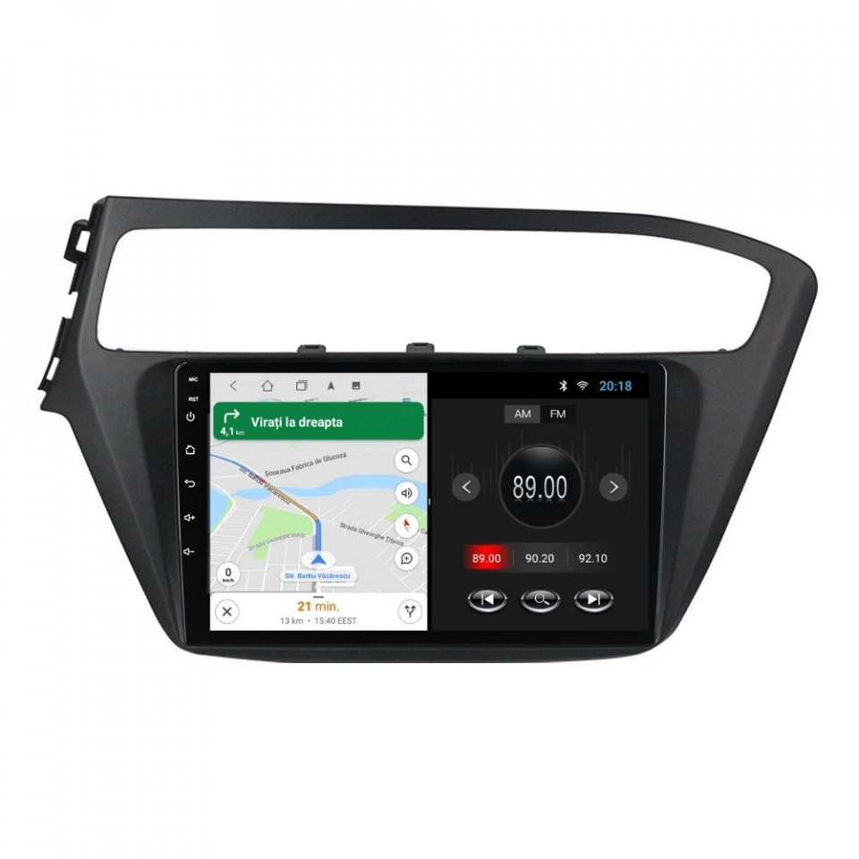 Navigatie dedicata cu Android Hyundai i20 2018 - 2020, 1GB RAM, Radio GPS Dual Zone, Display HD IPS 9" Touchscreen, Internet Wi-Fi, Bluetooth, MirrorLink, USB - imagine 6