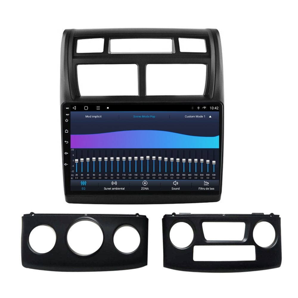 Navigatie dedicata cu Android KIA Sportage 2004 - 2010, 3GB RAM, Radio GPS Dual Zone, Display HD QLED 9" Touchscreen, Internet Wi-Fi si slot SIM 4G, Bluetooth, MirrorLink, USB - imagine 5