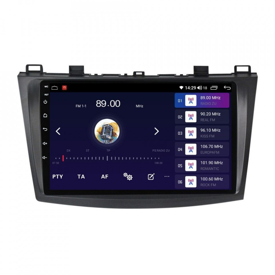 Navigatie dedicata cu Android Mazda 3 2009 - 2013, 4GB RAM, Radio GPS Dual Zone, Display HD QLED 9" Touchscreen, Internet Wi-Fi si slot SIM 4G, Bluetooth, MirrorLink, USB - imagine 4
