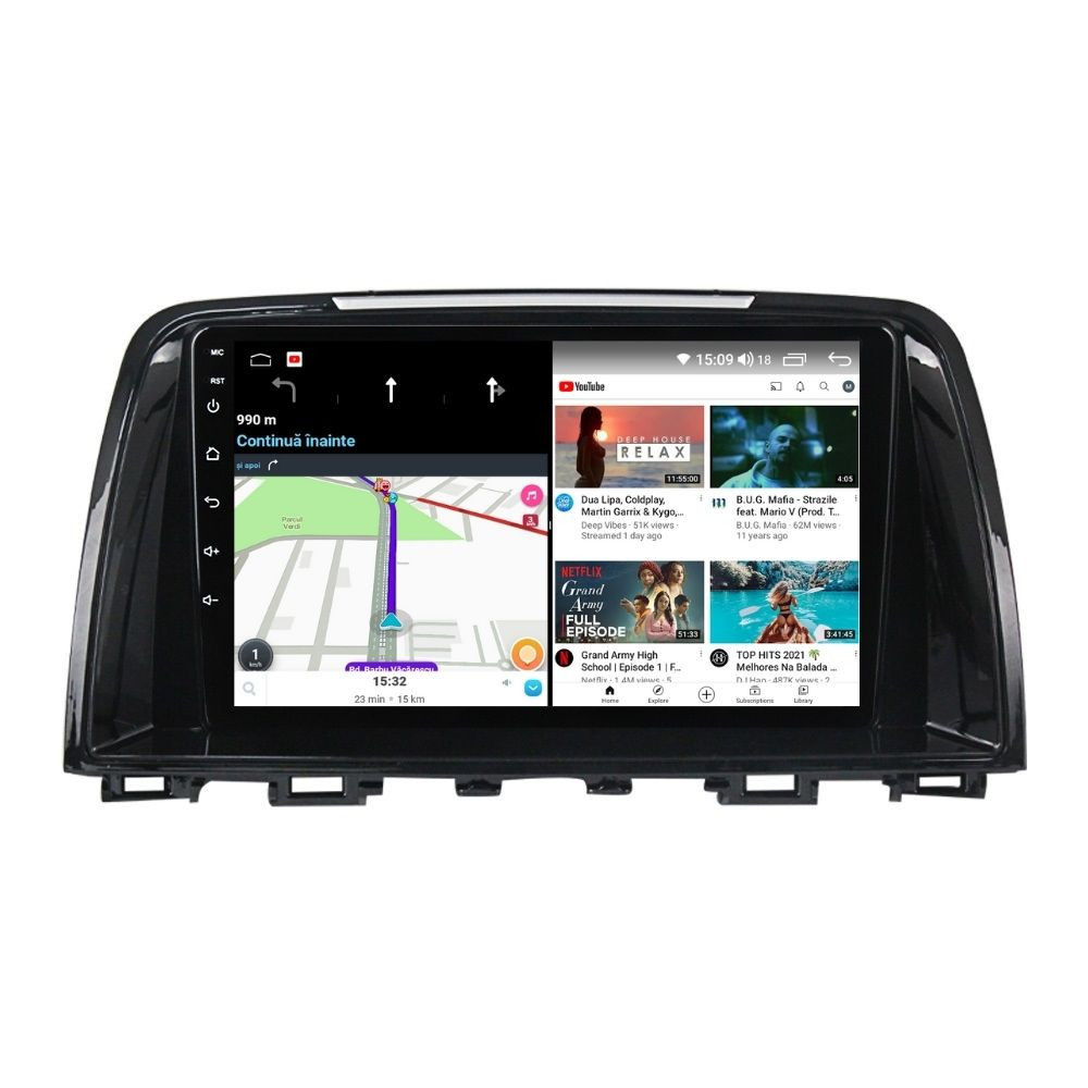 Navigatie dedicata cu Android Mazda 6 2013 - 2015, 3GB RAM, Radio GPS Dual Zone, Display HD QLED 9" Touchscreen, Internet Wi-Fi si slot SIM 4G, Bluetooth, MirrorLink, USB - imagine 7