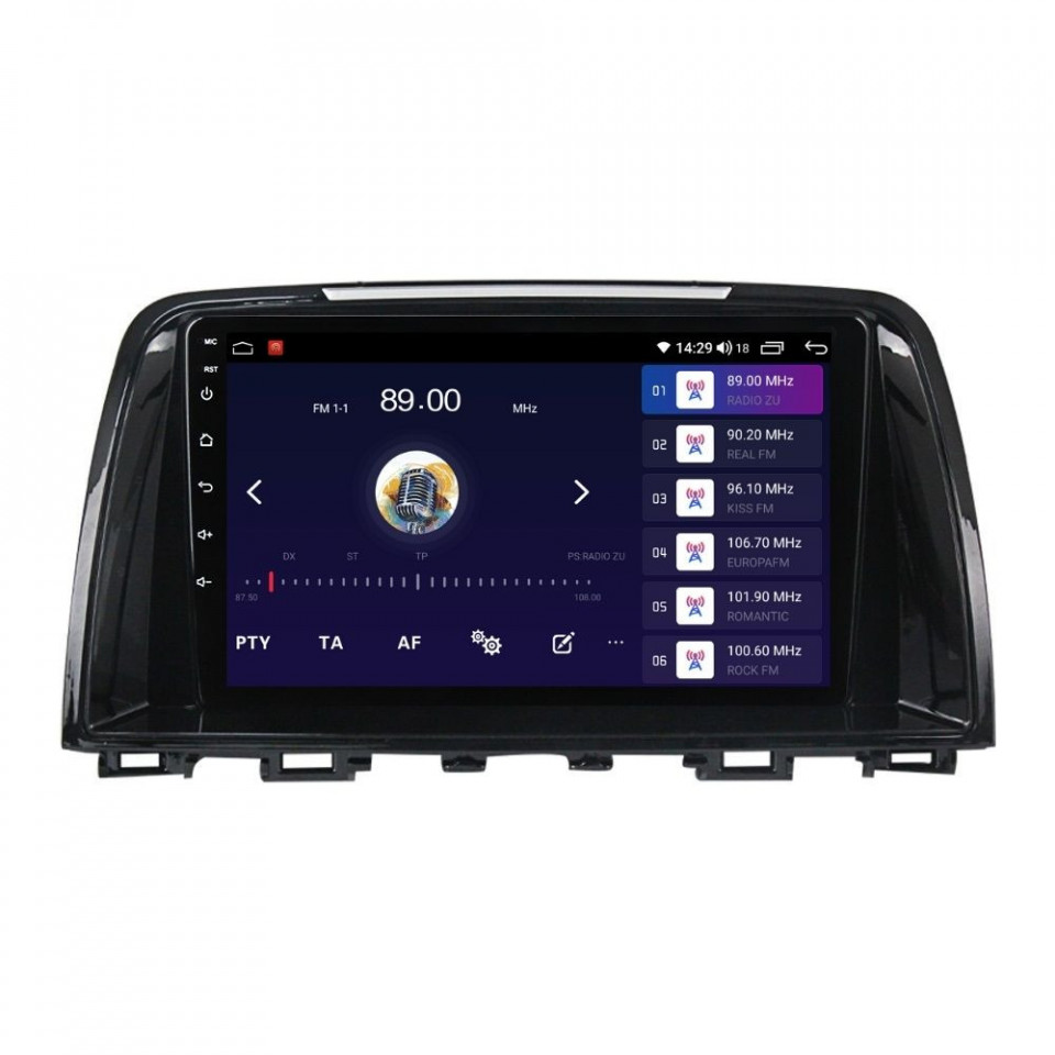 Navigatie dedicata cu Android Mazda 6 2013 - 2015, 4GB RAM, Radio GPS Dual Zone, Display HD QLED 9" Touchscreen, Internet Wi-Fi si slot SIM 4G, Bluetooth, MirrorLink, USB - imagine 4
