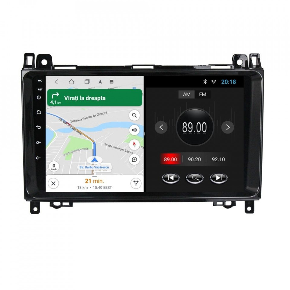 Navigatie dedicata cu Android Mercedes B-Class W245 2005 - 2011, 1GB RAM, Radio GPS Dual Zone, Display HD IPS 9" Touchscreen, Internet Wi-Fi, Bluetooth, MirrorLink, USB - imagine 6