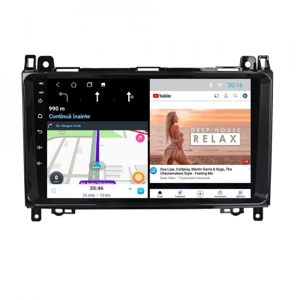 Navigatie dedicata cu Android Mercedes B-Class W245 2005 - 2011, 1GB RAM, Radio GPS Dual Zone, Display HD IPS 9" Touchscreen, Internet Wi-Fi, Bluetooth, MirrorLink, USB - imagine 7