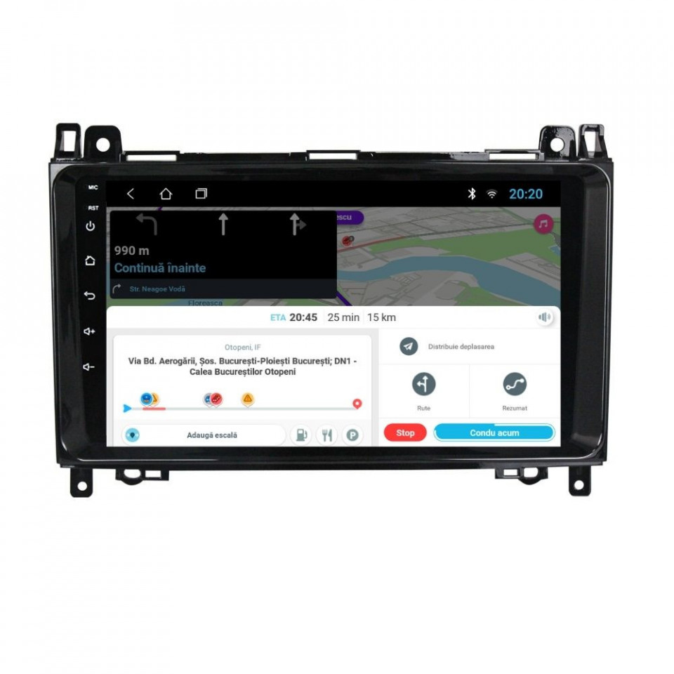 Navigatie dedicata cu Android Mercedes B-Class W245 2005 - 2011, 1GB RAM, Radio GPS Dual Zone, Display HD IPS 9" Touchscreen, Internet Wi-Fi, Bluetooth, MirrorLink, USB - imagine 8
