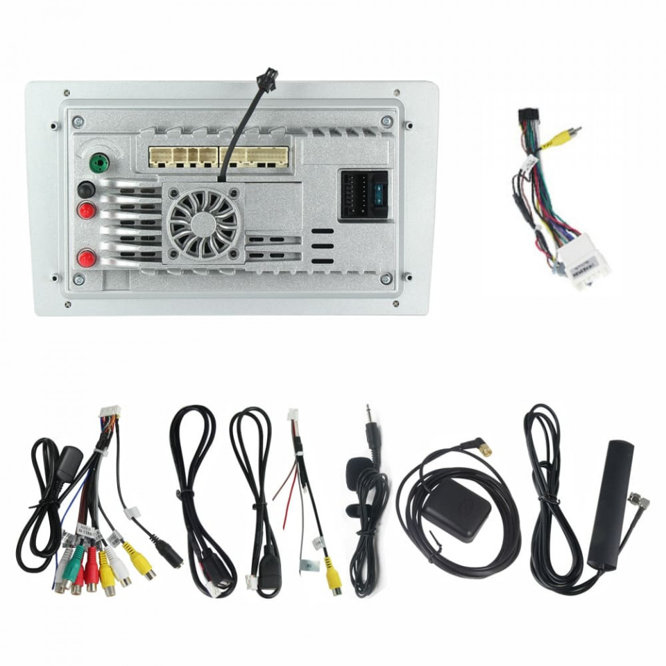Navigatie dedicata cu Android Mitsubishi Pajero IV 2006 - 2018, 4GB RAM, Radio GPS Dual Zone, Display HD QLED 9" Touchscreen, Internet Wi-Fi si slot SIM 4G, Bluetooth, MirrorLink, USB - imagine 5