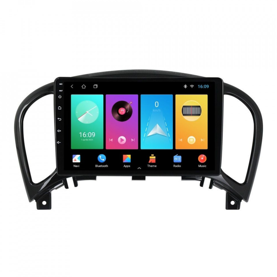 Navigatie dedicata cu Android Nissan Juke 2010 - 2019, 2GB RAM, Radio GPS Dual Zone, Display HD IPS 9" Touchscreen, Internet Wi-Fi, Bluetooth, MirrorLink, USB