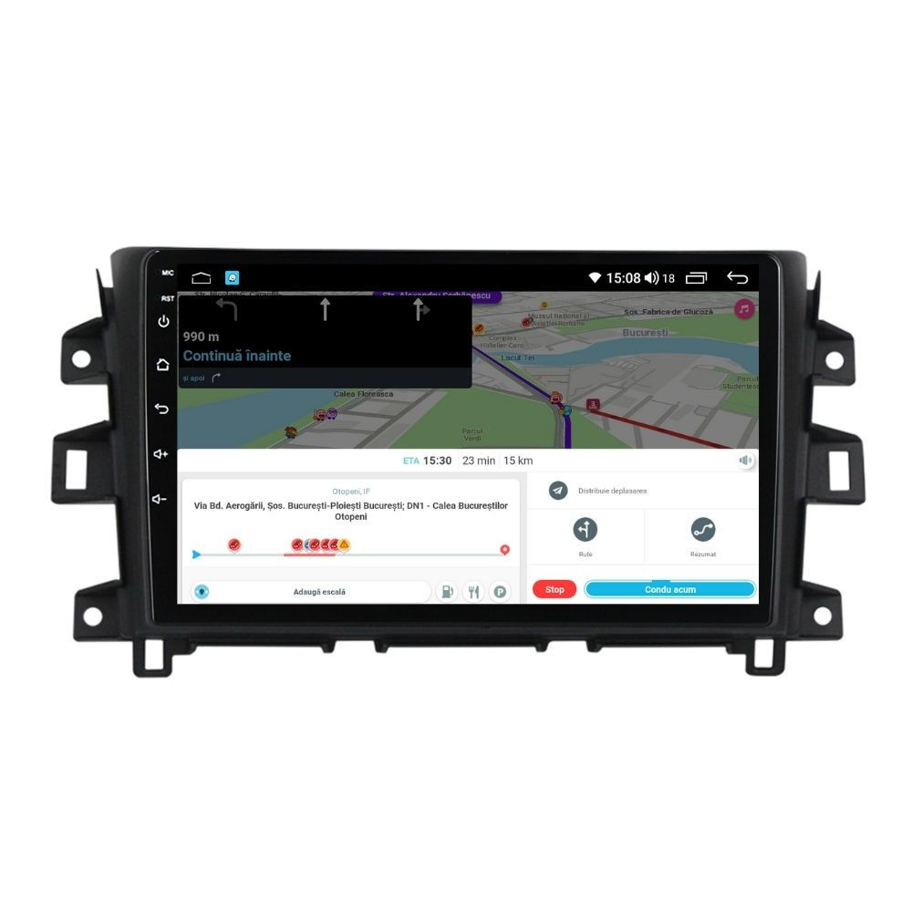 Navigatie dedicata cu Android Nissan Navara / NP300 D23 dupa 2014, 3GB RAM, Radio GPS Dual Zone, Display HD QLED 9" Touchscreen, Internet Wi-Fi si slot SIM 4G, Bluetooth, MirrorLink, USB - imagine 8