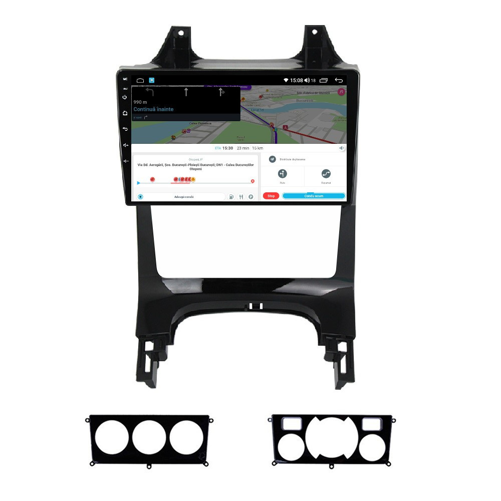 Navigatie dedicata cu Android Peugeot 3008 2009 - 2016, 3GB RAM, Radio GPS Dual Zone, Display HD QLED 9" Touchscreen, Internet Wi-Fi si slot SIM 4G, Bluetooth, MirrorLink, USB - imagine 8