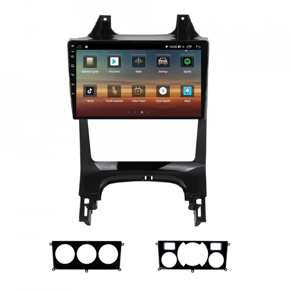Navigatie dedicata cu Android Peugeot 3008 2009 - 2016, 4GB RAM, Radio GPS Dual Zone, Display HD QLED 9" Touchscreen, Internet Wi-Fi si slot SIM 4G, Bluetooth, MirrorLink, USB - imagine 3