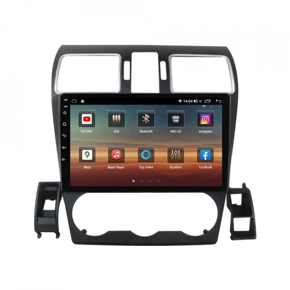 Navigatie dedicata cu Android Subaru Forester 2013 - 2018, 4GB RAM, Radio GPS Dual Zone, Display HD QLED 9" Touchscreen, Internet Wi-Fi si slot SIM 4G, Bluetooth, MirrorLink, USB - imagine 2