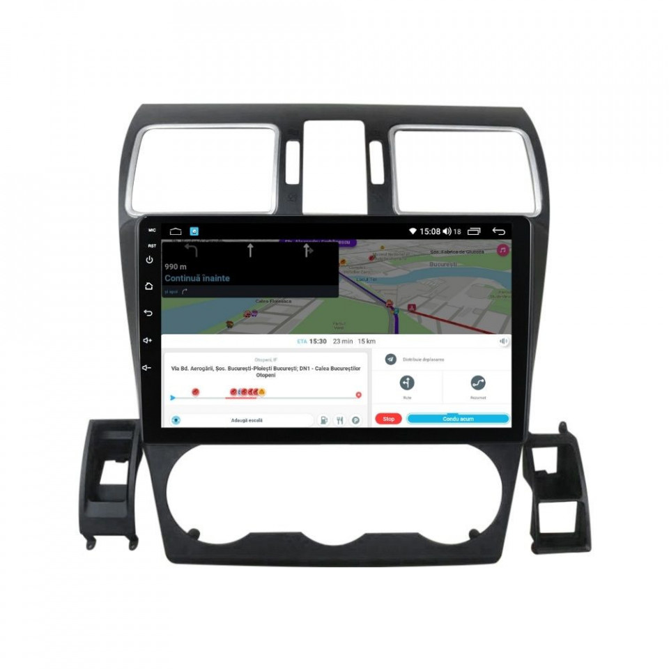 Navigatie dedicata cu Android Subaru Forester 2013 - 2018, 4GB RAM, Radio GPS Dual Zone, Display HD QLED 9" Touchscreen, Internet Wi-Fi si slot SIM 4G, Bluetooth, MirrorLink, USB - imagine 8