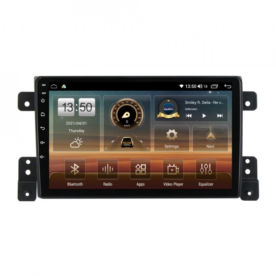 Navigatie dedicata cu Android Suzuki Grand Vitara 2005 - 2015, 4GB RAM, Radio GPS Dual Zone, Display HD QLED 9" Touchscreen, Internet Wi-Fi si slot SIM 4G, Bluetooth, MirrorLink, USB