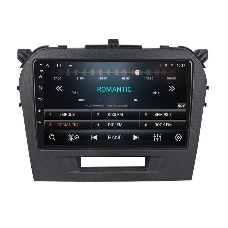 Navigatie dedicata cu Android Suzuki Vitara dupa 2015, 3GB RAM, Radio GPS Dual Zone, Display HD QLED 9" Touchscreen, Internet Wi-Fi si slot SIM 4G, Bluetooth, MirrorLink, USB - imagine 3