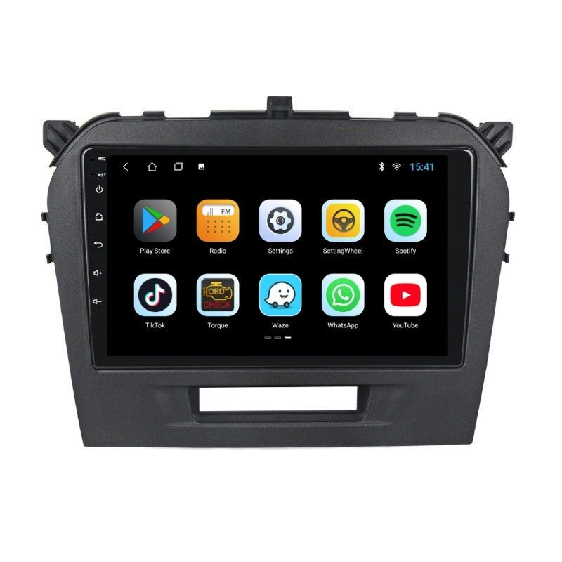 Navigatie dedicata cu Android Suzuki Vitara dupa 2015, 3GB RAM, Radio GPS Dual Zone, Display HD QLED 9" Touchscreen, Internet Wi-Fi si slot SIM 4G, Bluetooth, MirrorLink, USB - imagine 6
