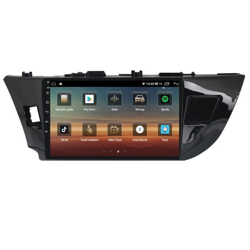 Navigatie dedicata cu Android Toyota Corolla 2013 - 2017, 4GB RAM, Radio GPS Dual Zone, Display HD QLED 10" Touchscreen, Internet Wi-Fi si slot SIM 4G, Bluetooth, MirrorLink, USB - imagine 3