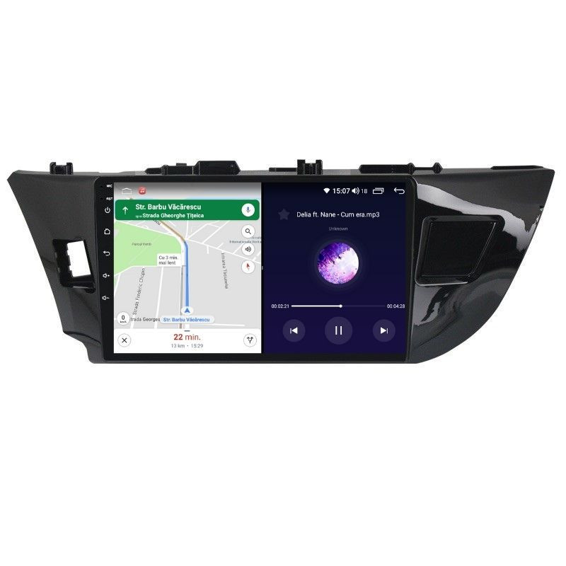 Navigatie dedicata cu Android Toyota Corolla 2013 - 2017, 4GB RAM, Radio GPS Dual Zone, Display HD QLED 10" Touchscreen, Internet Wi-Fi si slot SIM 4G, Bluetooth, MirrorLink, USB - imagine 6