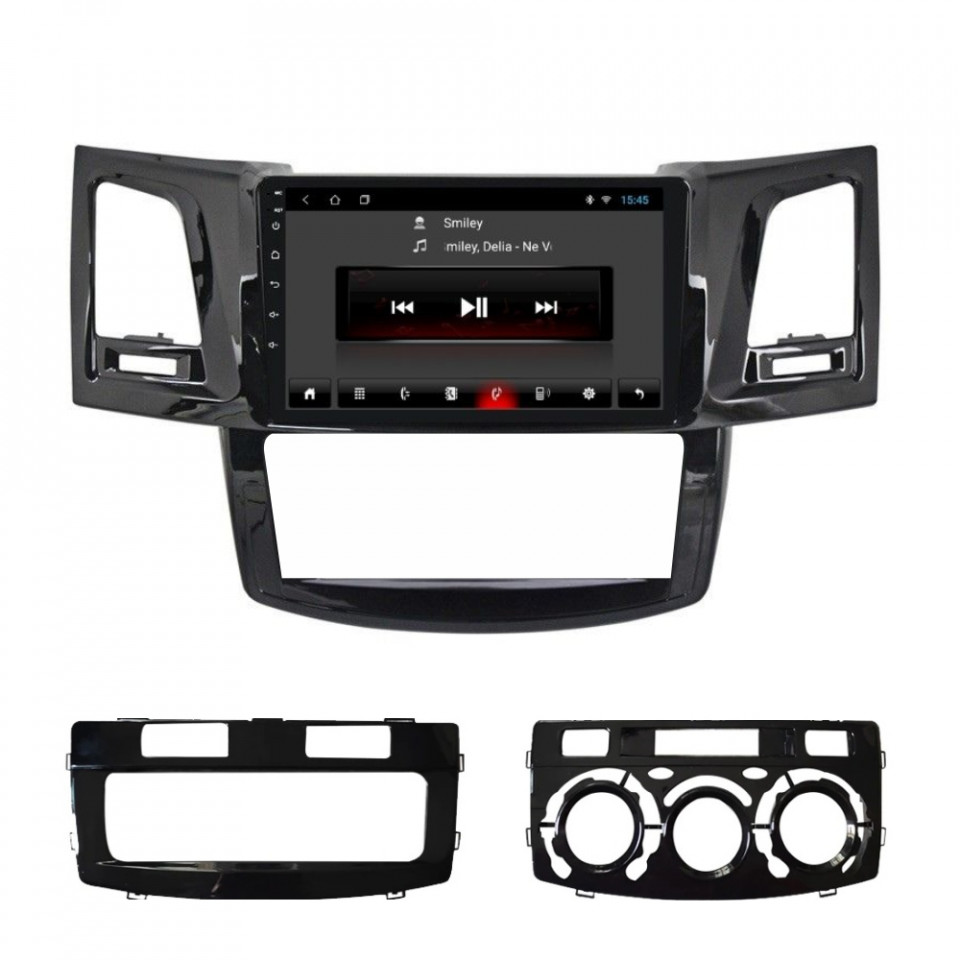 Navigatie dedicata cu Android Toyota Hilux VII 2004 - 2015, 1GB RAM, Radio GPS Dual Zone, Display HD IPS 9" Touchscreen, Internet Wi-Fi, Bluetooth, MirrorLink, USB - imagine 4