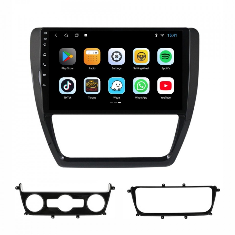 Navigatie dedicata cu Android VW Jetta IV 2011 - 2018, 2GB RAM, Radio GPS Dual Zone, Display HD IPS 10" Touchscreen, Internet Wi-Fi, Bluetooth, MirrorLink, USB - imagine 3