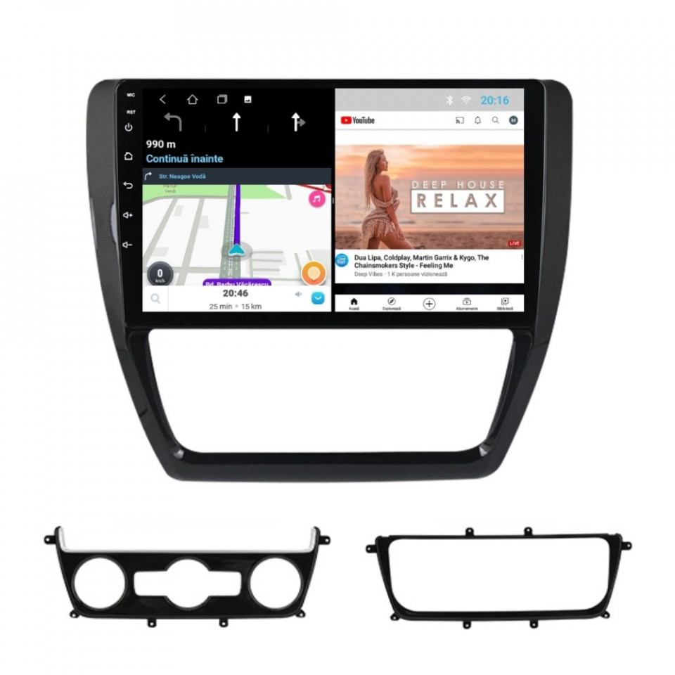 Navigatie dedicata cu Android VW Jetta IV 2011 - 2018, 2GB RAM, Radio GPS Dual Zone, Display HD IPS 10" Touchscreen, Internet Wi-Fi, Bluetooth, MirrorLink, USB - imagine 7