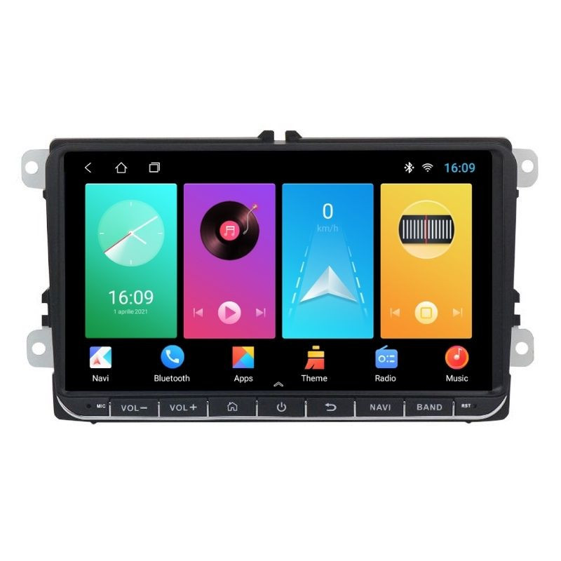 Navigatie dedicata cu Android VW Jetta IV dupa 2008, 1GB RAM, Radio GPS Dual Zone, Display HD IPS 9" Touchscreen, Internet Wi-Fi, Bluetooth, MirrorLink, USB
